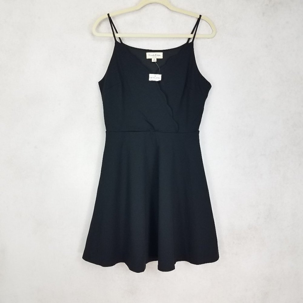 NEW Threads & States Size M Sleeveless Fit & Flare Black Mini Dress NWT